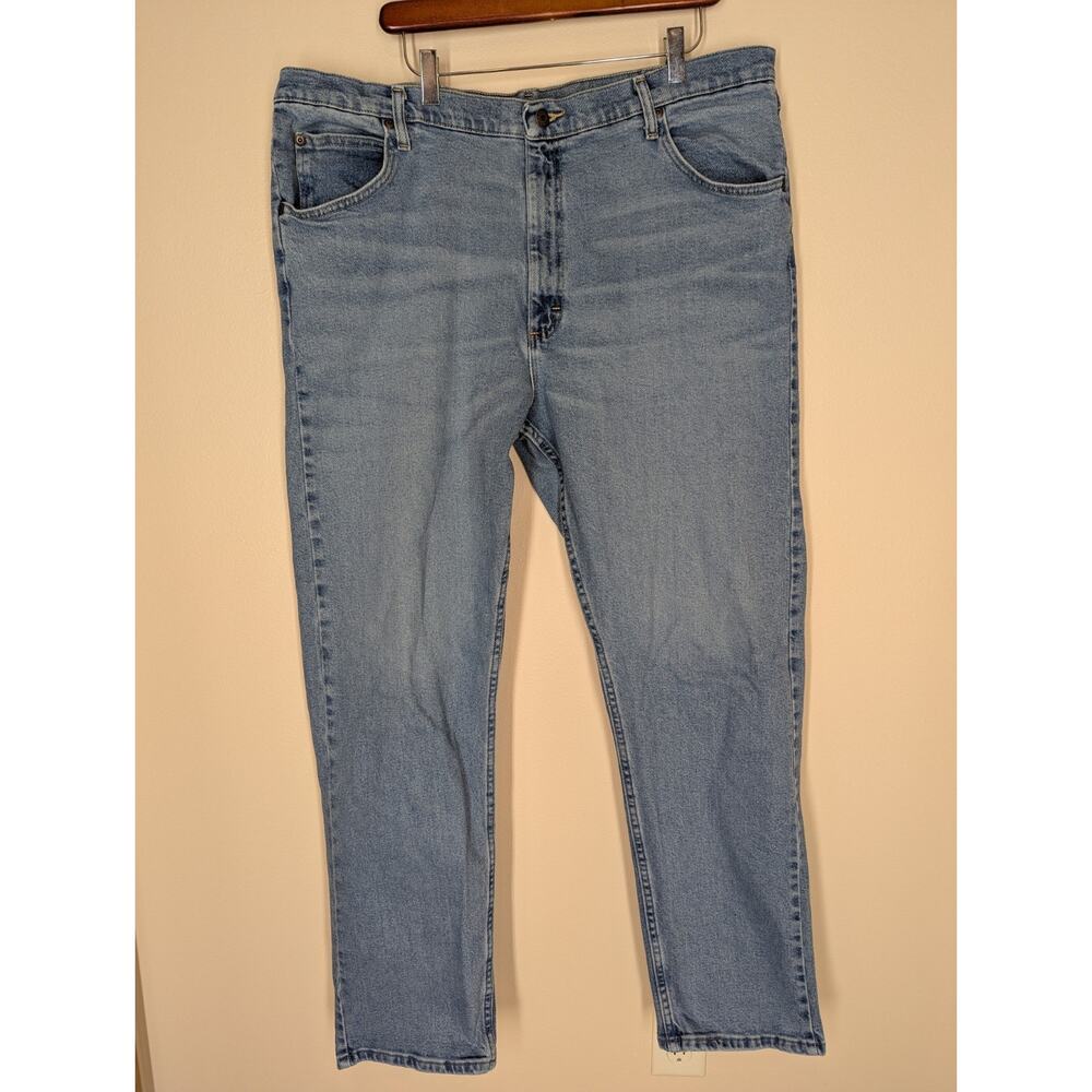 Wrangler Mens Jeans Five Star Relaxed Fit 40x34 Medium Wash Denim 1097FXVBT